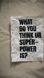What Is Your Superpower? Reflective Manifestation Quote Aesthetic Wallpaper