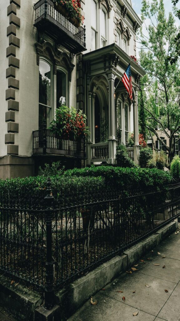 Elegant Southern Historic Mansion Architecture Mobile Wallpaper