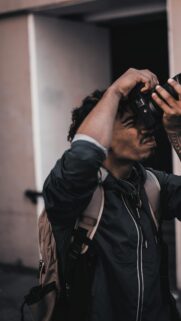 Candid Street Photographer Focused Creative Mobile Wallpaper
