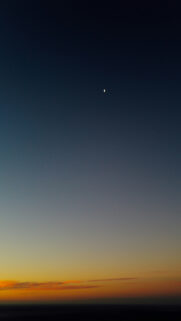 Waning Crescent Moon Celestial Night Sky Spiritual Energy Wallpaper