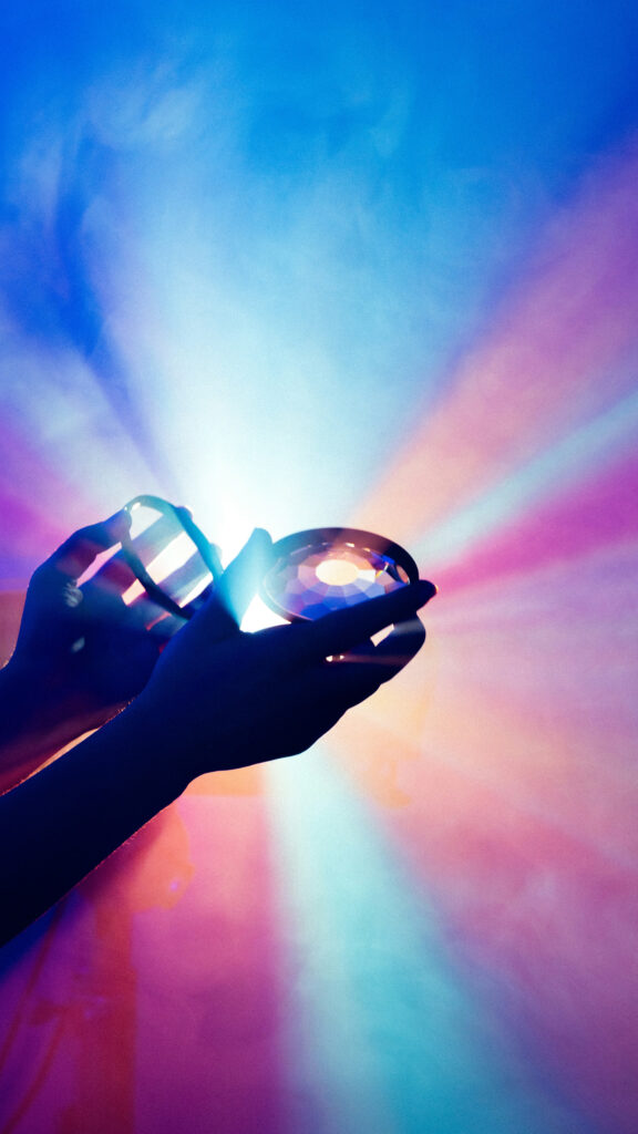 Gemini Duality Crystal Light Manifestation Aesthetic Wallpaper