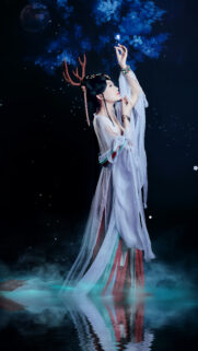 Mystical Scorpio Queen Aesthetic Zodiac Art Phone Wallpaper