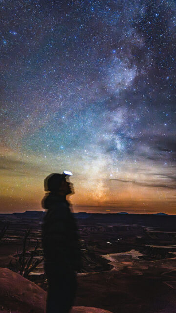 Cosmic Connection Celestial Stargazing Manifestation Space Wallpaper