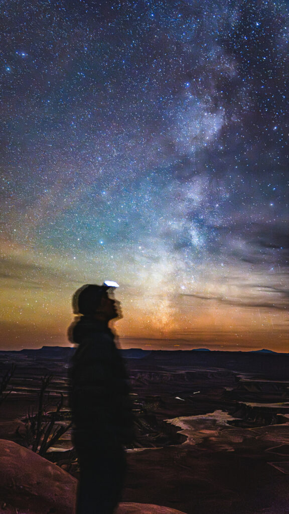 Cosmic Connection Celestial Stargazing Manifestation Space Wallpaper