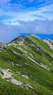 Breathtaking Mountain Ridge Trail Scenic View Mobile Wallpaper