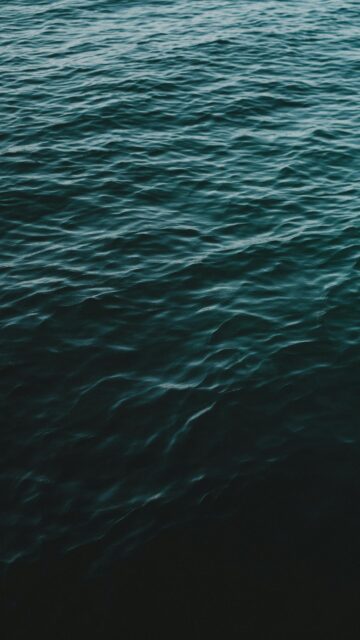 Deep Dark Ocean Waves Minimalist Aesthetic Phone Wallpaper