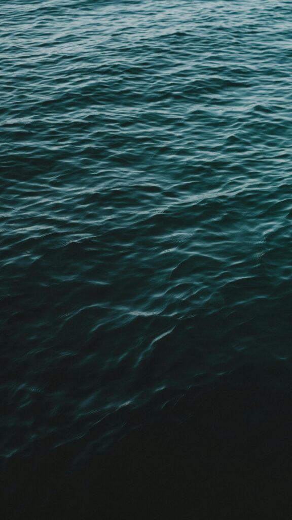 Deep Dark Ocean Waves Minimalist Aesthetic Phone Wallpaper