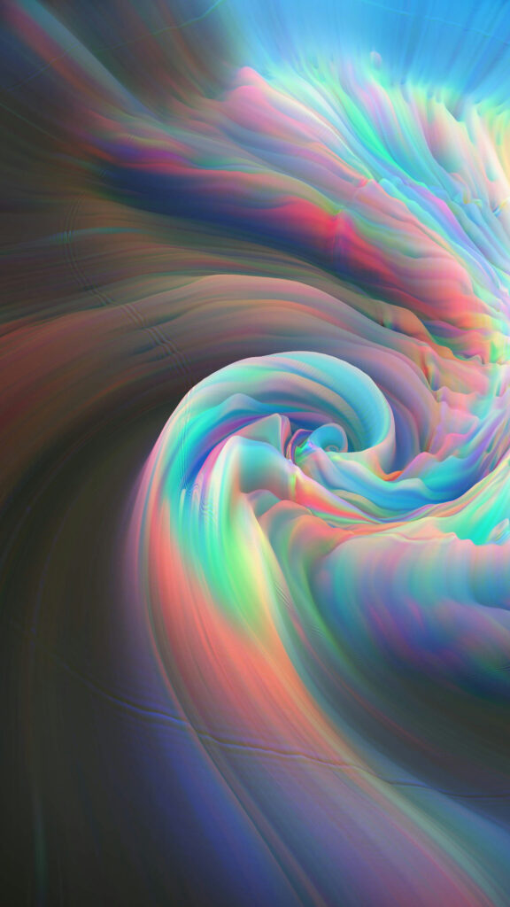 Vibrant Aura Energy Swirl Spiritual Manifestation Phone Wallpaper