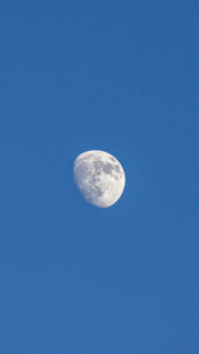Waning Gibbous Moon Celestial Energy Aesthetic Wallpaper