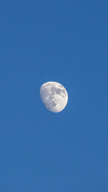 Waning Gibbous Moon Celestial Energy Aesthetic Wallpaper