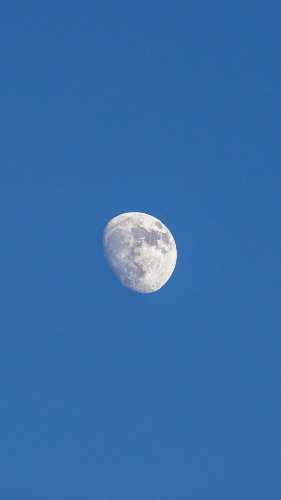 Waning Gibbous Moon Celestial Energy Aesthetic Wallpaper