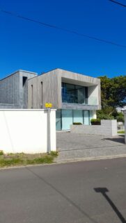 Modern Architectural Minimalist Home Exterior Wallpaper