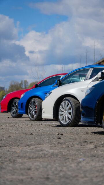 Subaru Impreza WRX STi Car Lineup HD Mobile Wallpaper