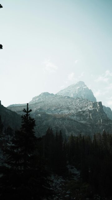 Majestic Rocky Mountain Peak at Twilight Nature Mobile Wallpaper