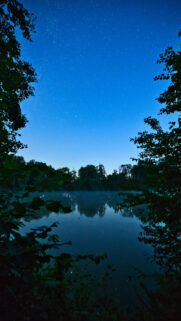 Celestial Night Sky Reflection for Deep Manifestation and Intuition Wallpaper