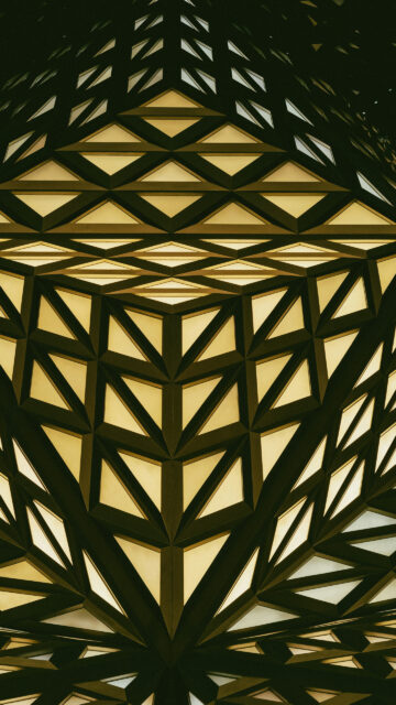 Sacred Geometry Fractal Grid for Manifestation and Energy Flow Wallpaper