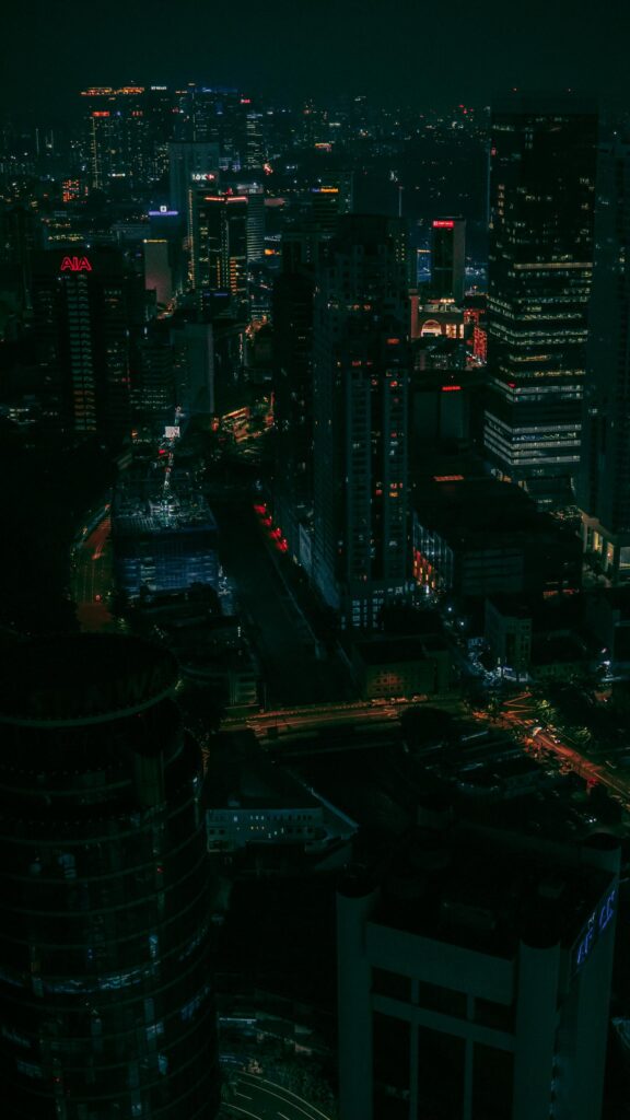 Stunning Kuala Lumpur Cityscape at Night Mobile HD Wallpaper