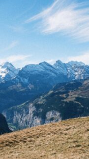 Breathtaking Swiss Alps Snowy Peaks Mountain View Mobile Wallpaper