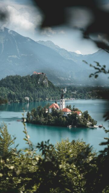 Bled Island Slovenia Lake and Alps High Quality Mobile Wallpaper