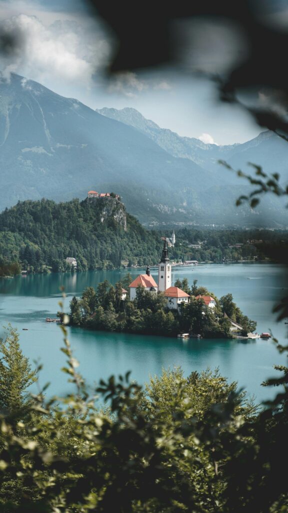 Bled Island Slovenia Lake and Alps High Quality Mobile Wallpaper