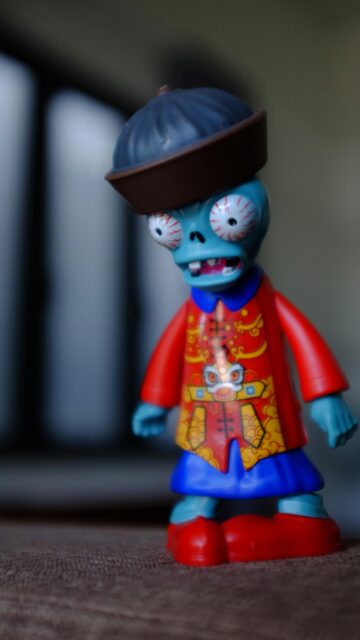 Plants vs Zombies Chinese Style Zombie Action Figure Phone Wallpaper