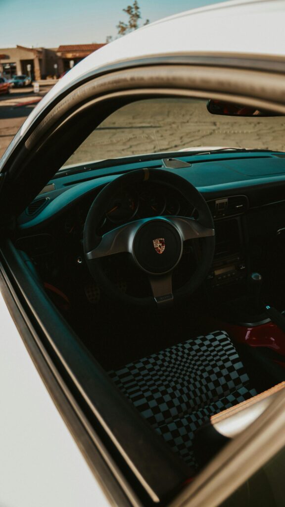 Stunning Porsche 911 Interior With Racing Seats Phone Wallpaper