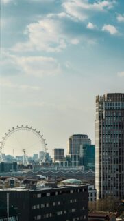 Stunning London Skyline Featuring the Iconic London Eye City Wallpaper