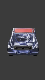 Abstract Metallic Sports Car Front View 4K Phone Wallpaper