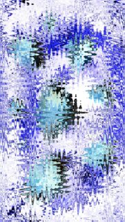 Abstract Blue Liquid Wave Digital Art Mobile Phone Wallpaper
