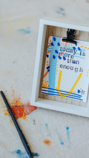 Today is More Than Enough Positive Affirmation Manifestation Vision Board Wallpaper