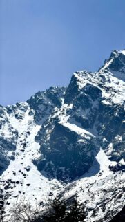 Majestic Snow Capped Mountain Peak Vertical Phone Wallpaper