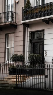 Elegant London Townhouse Architecture Mobile Phone Wallpaper