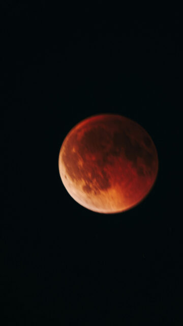 Stunning Blood Moon Lunar Eclipse Celestial Energy Mobile Wallpaper
