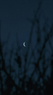 Waning Crescent Moon Spiritual Energy Aesthetic Mobile Wallpaper