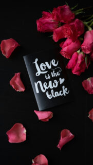 Love is the New Black Self Love Manifestation Vision Board Wallpaper