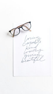Positive Affirmations Manifestation Vision Board Spiritual Desktop Wallpaper