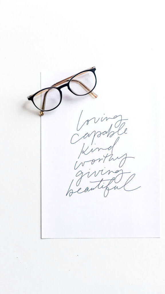 Positive Affirmations Manifestation Vision Board Spiritual Desktop Wallpaper
