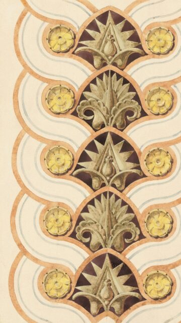 Vintage Classical Architectural Ornament Pattern 4K Phone Wallpaper