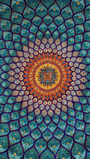 Intricate Persian Mandala Sacred Geometry Spiritual Energy Wallpaper