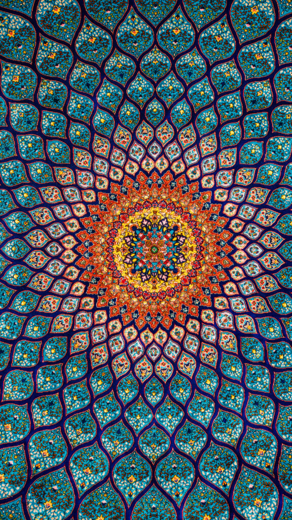 Intricate Persian Mandala Sacred Geometry Spiritual Energy Wallpaper