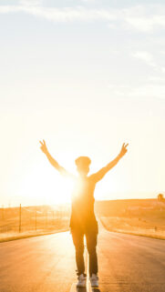 Manifestation Abundance Energy Silhouette High Vibe Success Wallpaper