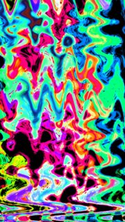 Abstract Liquid Neon Marble Swirl Pattern Mobile Wallpaper