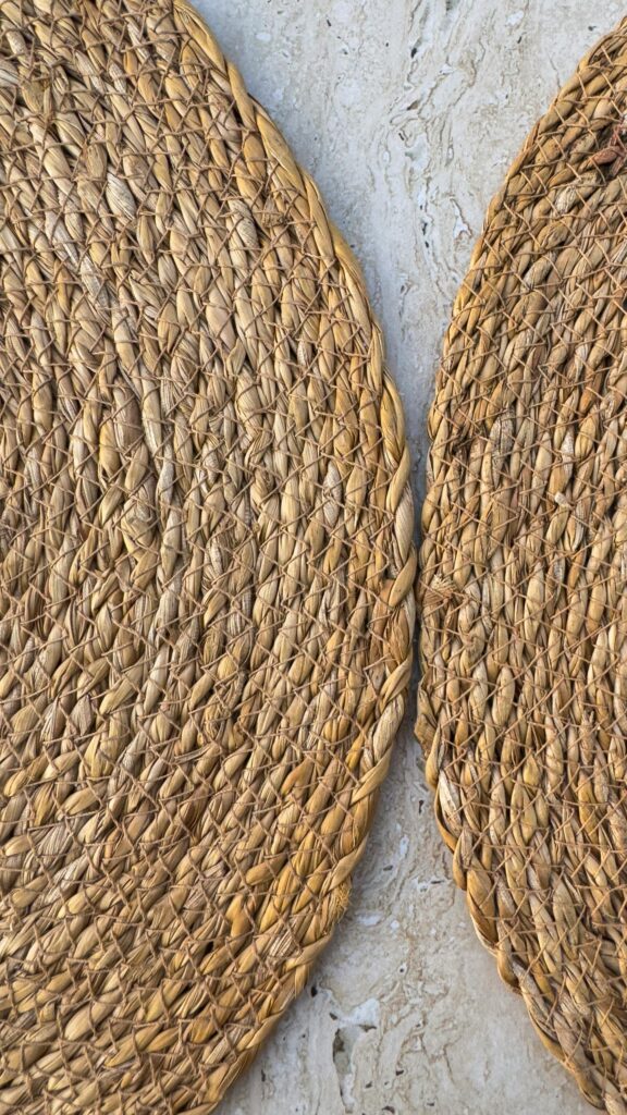 Rustic Woven Wicker Texture Macro Close Up Mobile Wallpaper