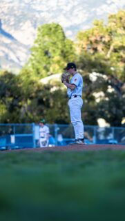 Baseball Pitcher on the Mound at Sunset Athletic Mobile Wallpaper