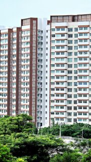 Modern HDB Apartment Architecture Urban Living Mobile Wallpaper