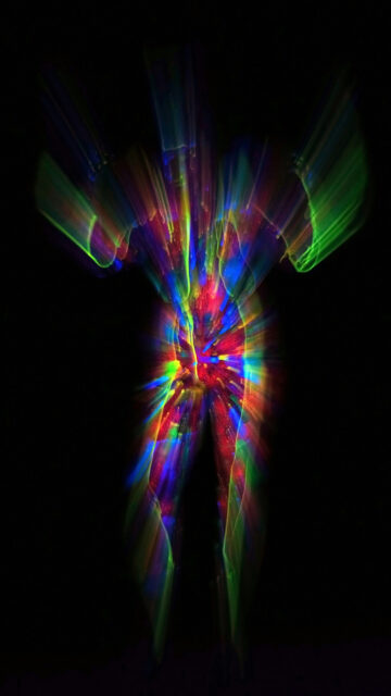 Rainbow Aura Chakra Healing Energy Spiritual 4K Phone Wallpaper