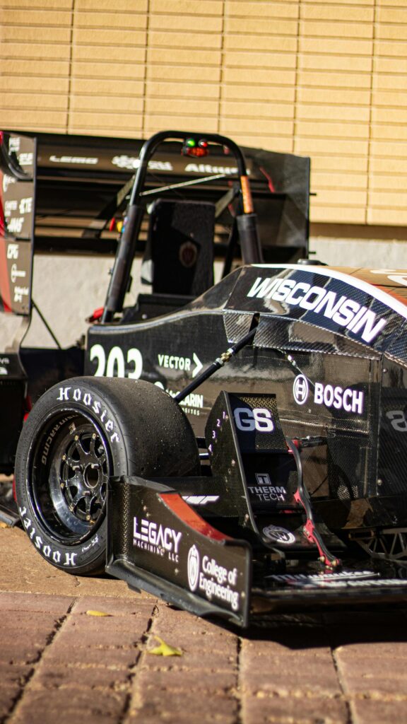 Wisconsin Formula Racing Car Carbon Fiber Close-Up Wallpaper