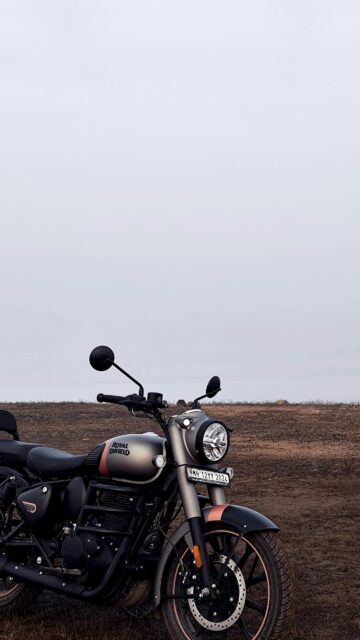 Royal Enfield Classic 350 Matte Grey Bike Mobile Wallpaper