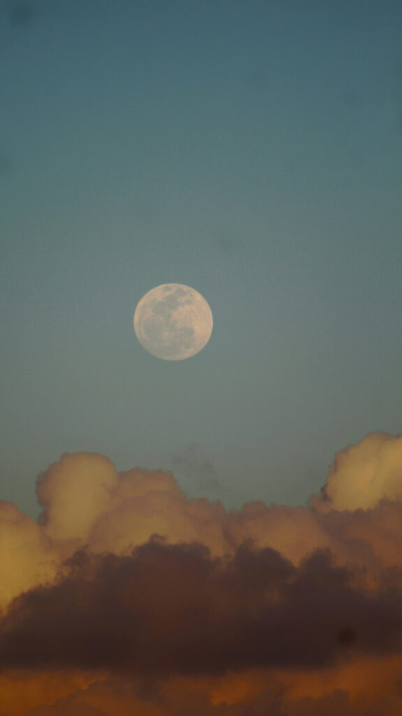 Full Moon Spiritual Energy Celestial Sky Aesthetic Wallpaper