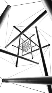 Sacred Geometry Starburst Infinity Spiritual Energy Minimalist Wallpaper